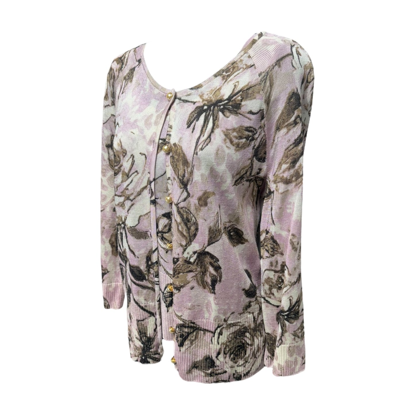 Sweater 2pc By St John Collection In Floral Print, Size: S