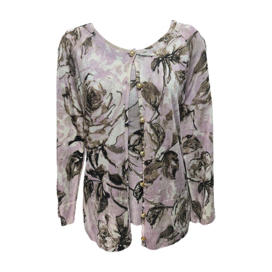 Sweater 2pc By St John Collection In Floral Print, Size: S