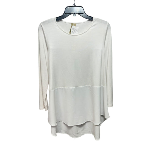 Top Long Sleeve By Comfy In White, Size: Xs