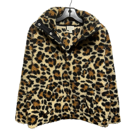 Jacket Fleece By J. Crew In Leopard Print, Size: Xxs