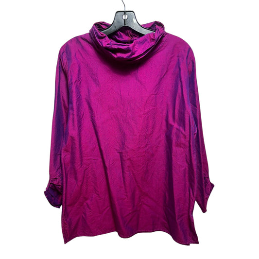 Top Long Sleeve By Skye Batiks In Purple, Size: M