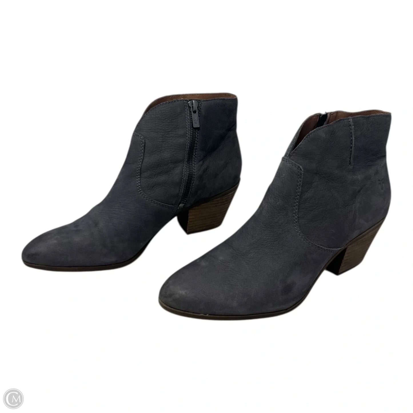 Judith Ankle Boots Designer By Frye In Grey, Size: 10