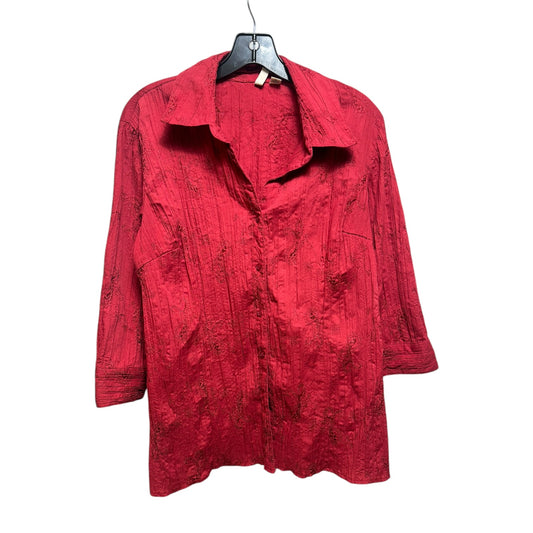 Top 3/4 Sleeve By St Johns Bay In Red, Size: Xl