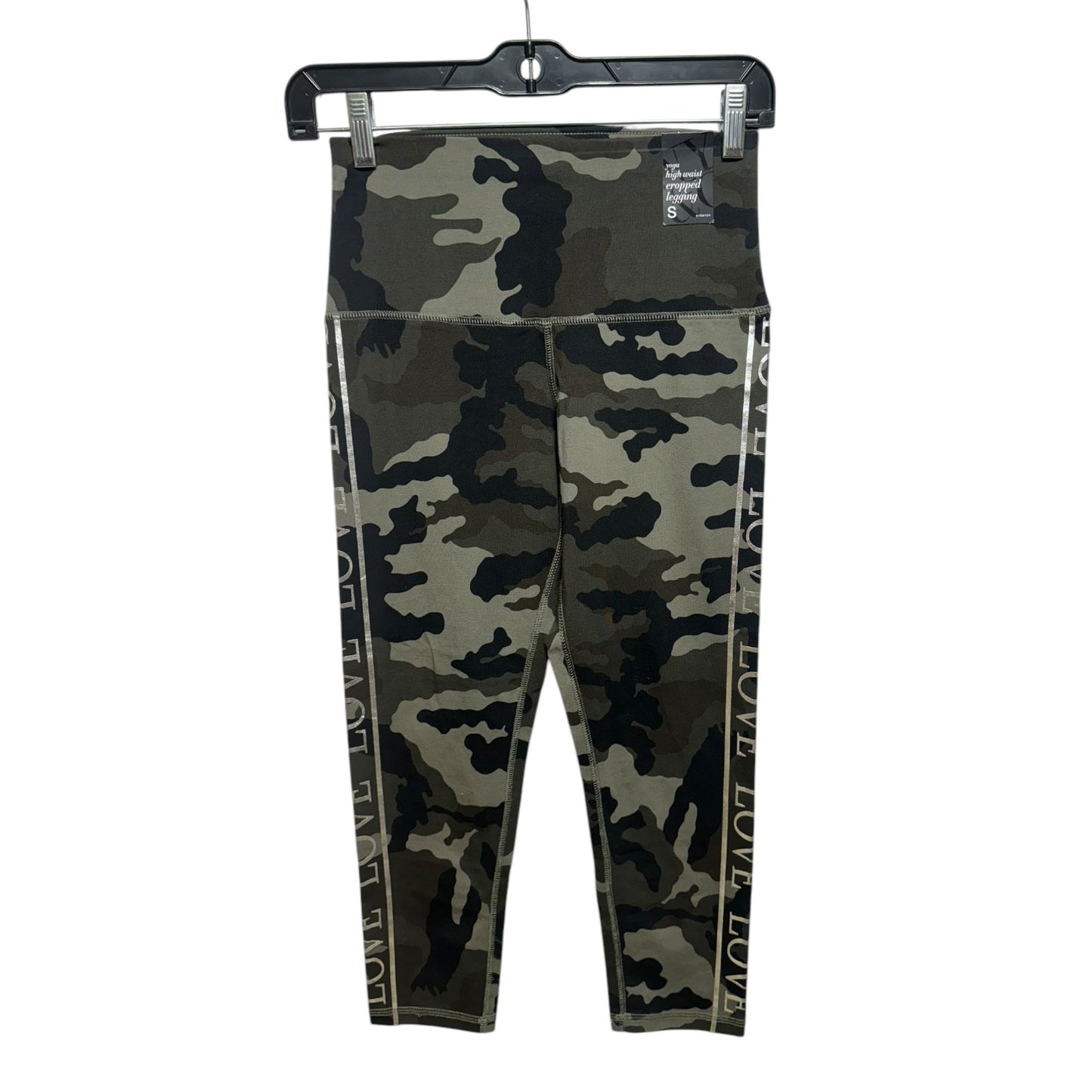 High Waist Athletic Leggings Capris By New York And Co In Camouflage Print, Size: S