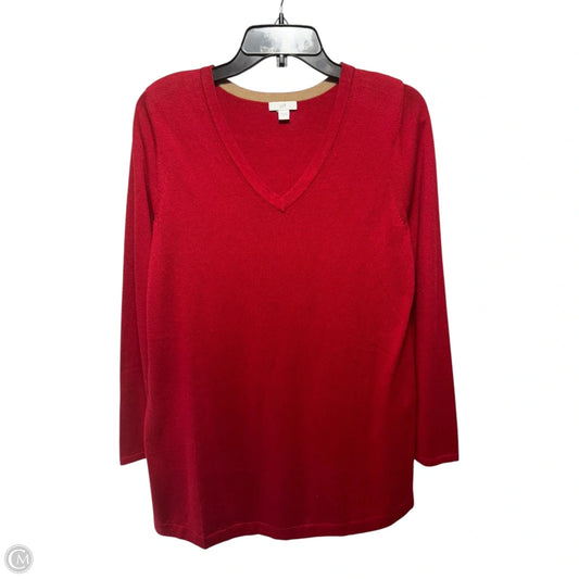Sweater By J. Jill In Red, Size: S