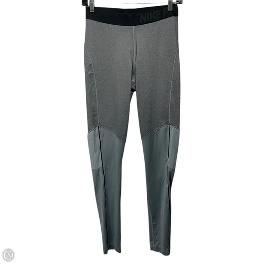 Athletic Leggings By Nike Apparel In Grey, Size: M