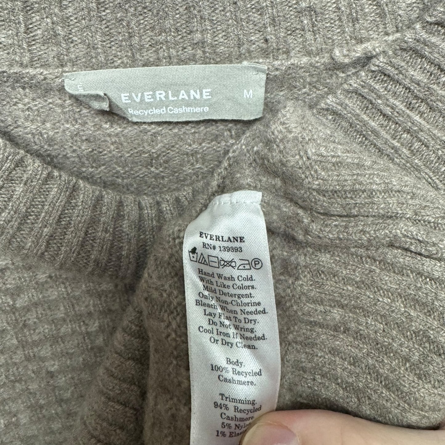 Sweater Cashmere By Everlane In Tan, Size: M