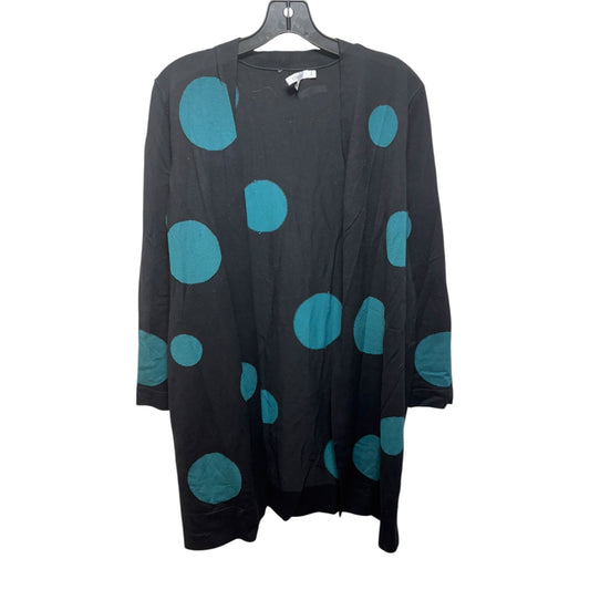 Sweater Cardigan By Chicos In Polkadot Pattern, Size: L