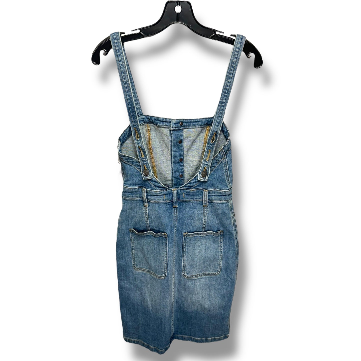 Button Front Denim Jumper By Free People In Blue Denim, Size: 2