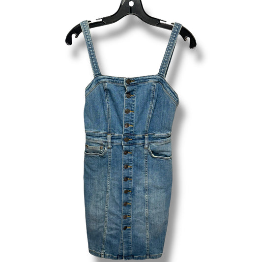 Button Front Denim Jumper By Free People In Blue Denim, Size: 2