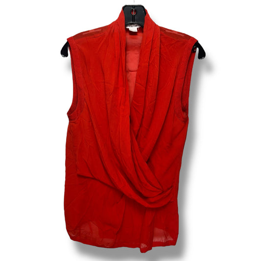 Top Sleeveless By Helmut Lang In Red, Size: M