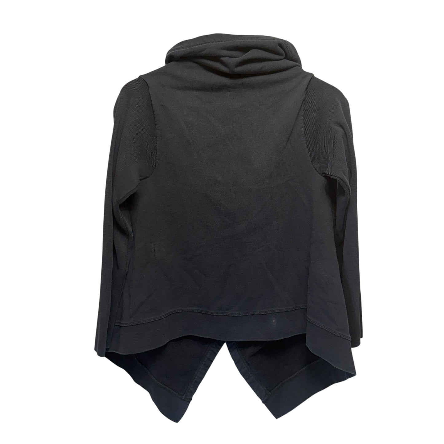 Draped Sweatshirt Cardigan Designer By All Saints In Black, Size: S