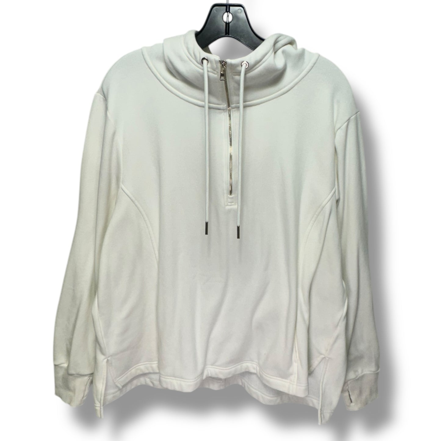 Athletic Sweatshirt Hoodie By Avia In Cream, Size: 3x