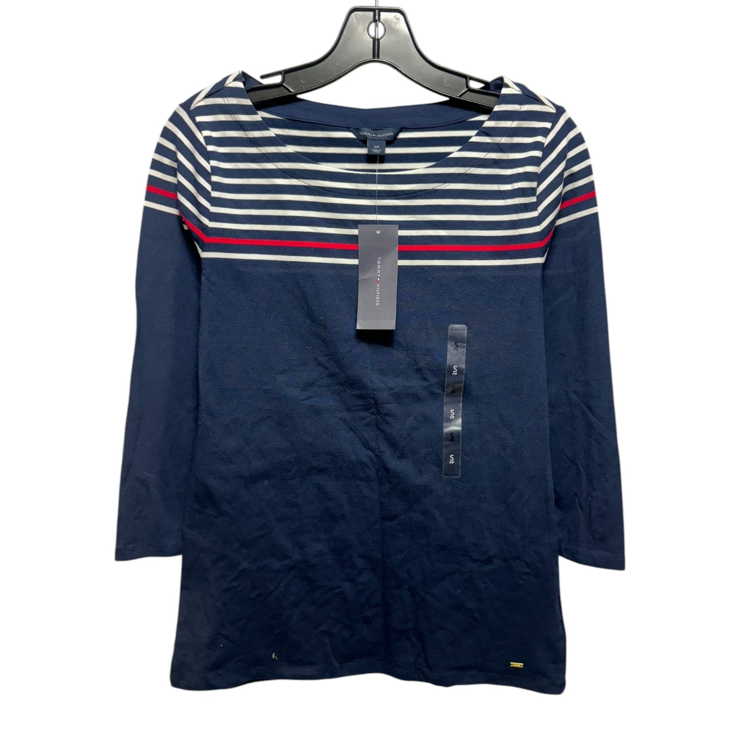 Top Long Sleeve By Tommy Hilfiger In Navy, Size: S