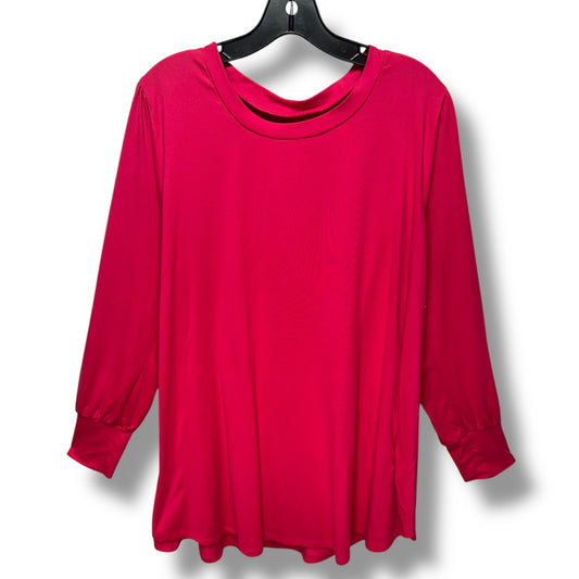 Top Long Sleeve Basic By Lane Bryant In Pink, Size: 18