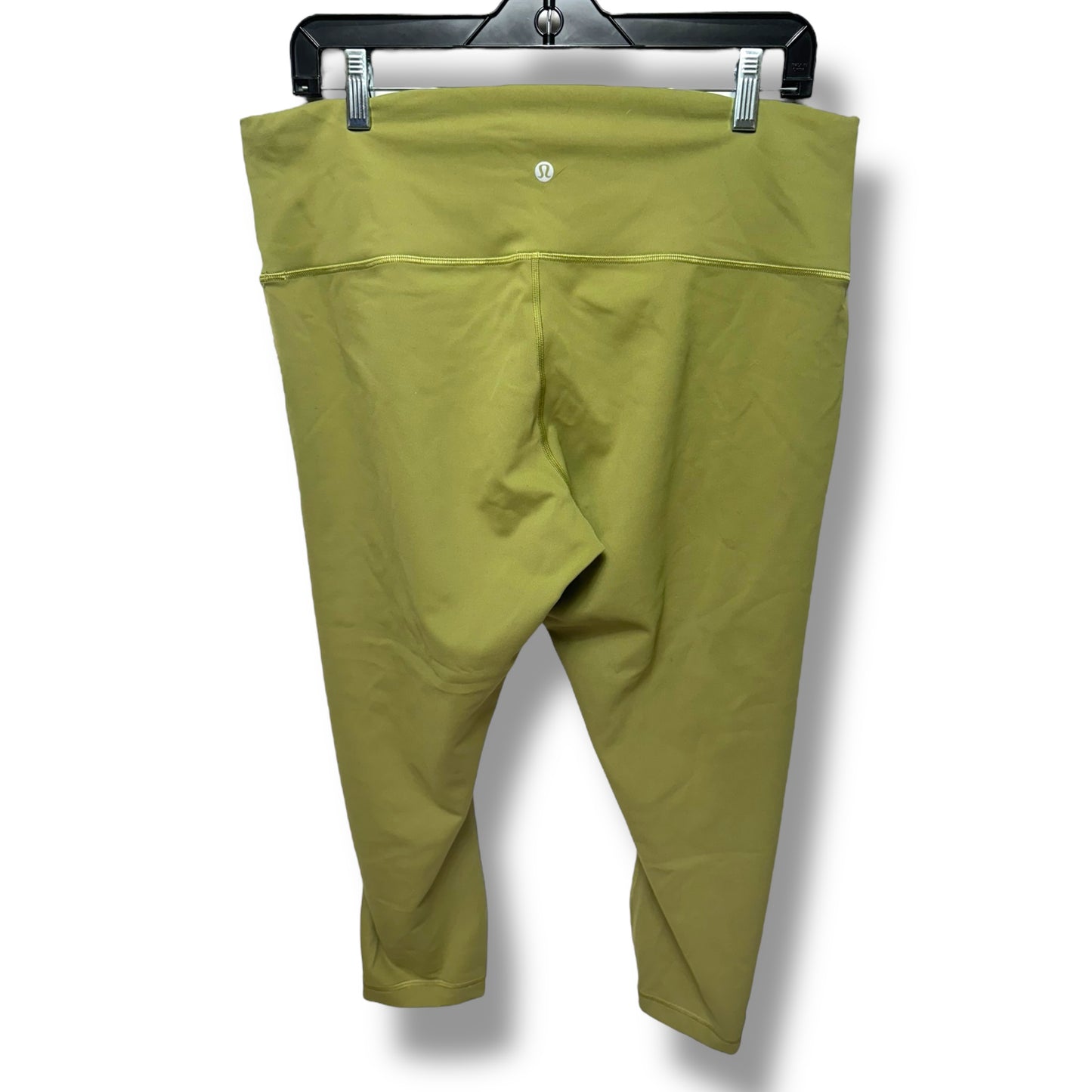 Wunder Train Crop By Lululemon In Bronze Green, Size: 16