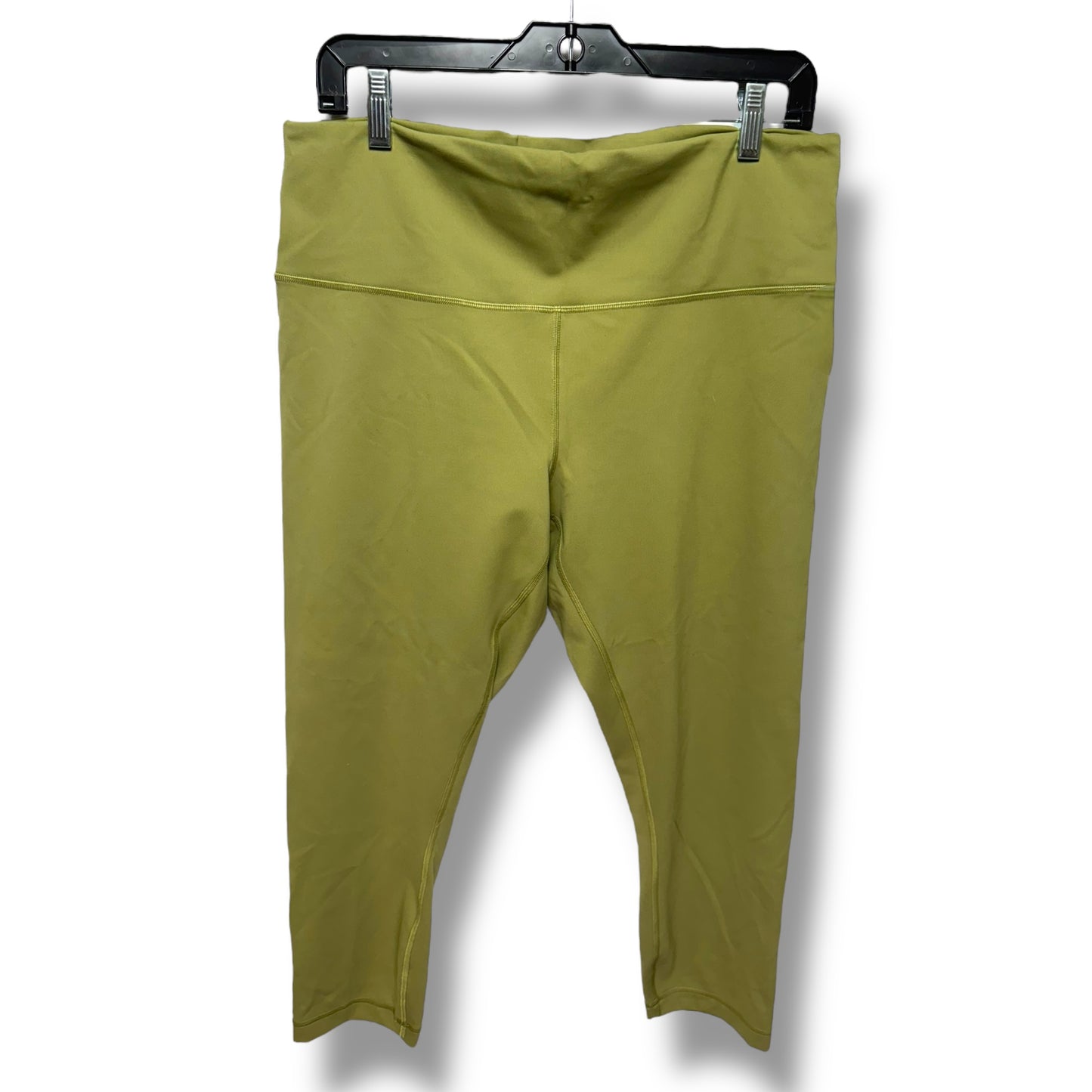 Wunder Train Crop By Lululemon In Bronze Green, Size: 16