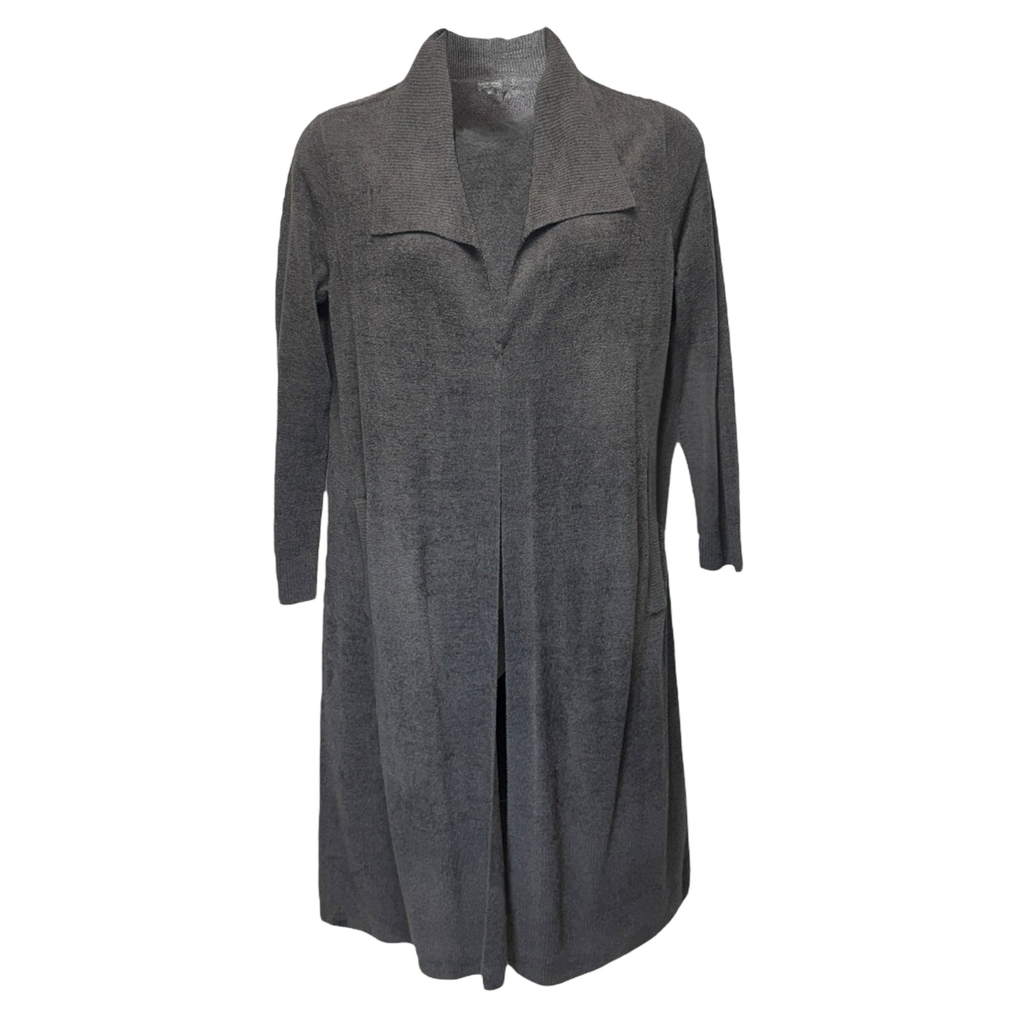 Cozychic Ultra Lite Wide Collar Long Cardi By Barefoot Dreams In Grey, Size: L