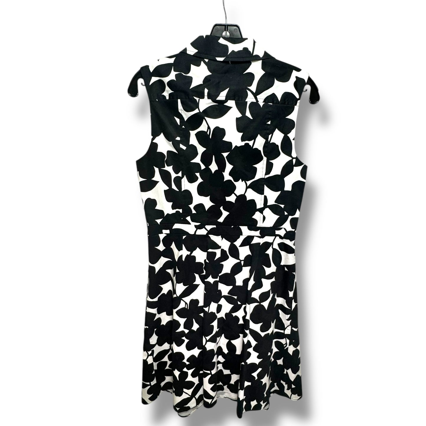 Dress Casual Midi By Donna Karan In Black & White, Size: 10