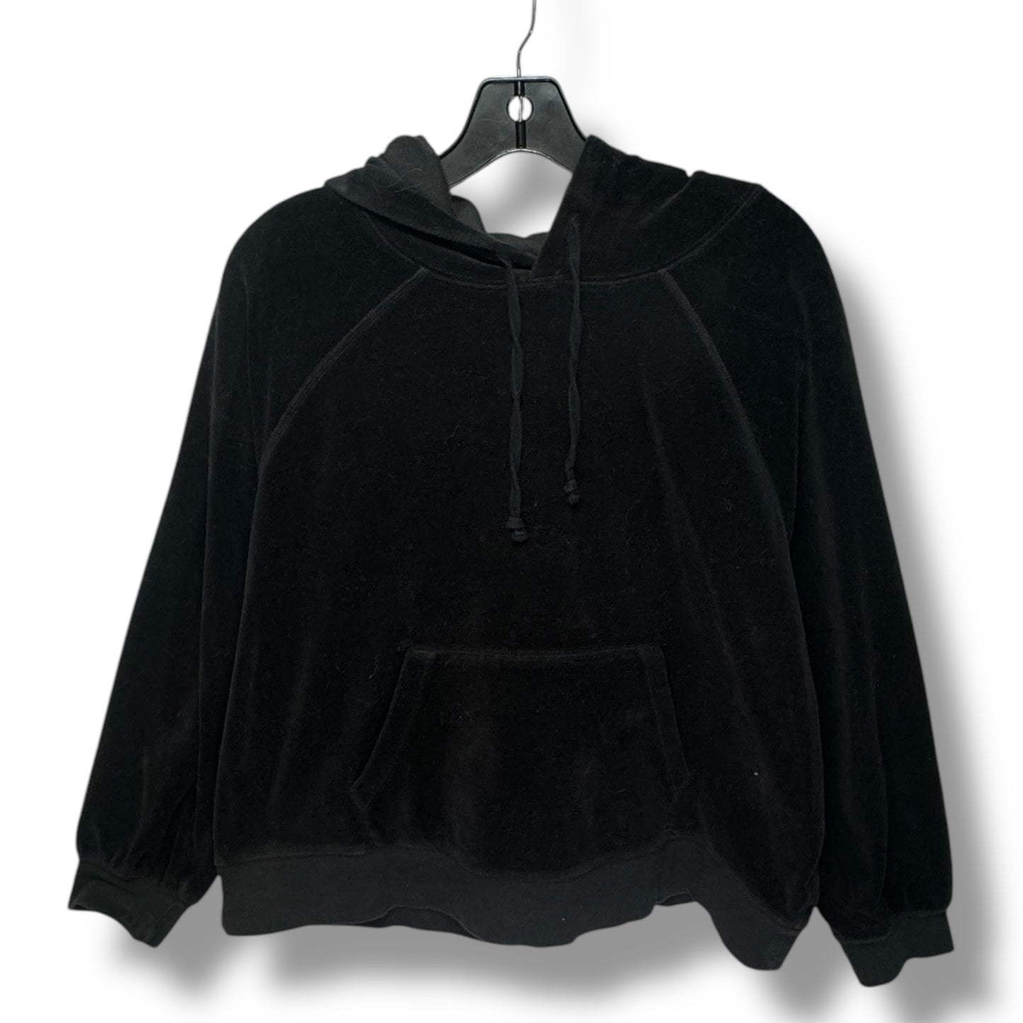 Sweatshirt Hoodie By J. Crew In Black, Size: L