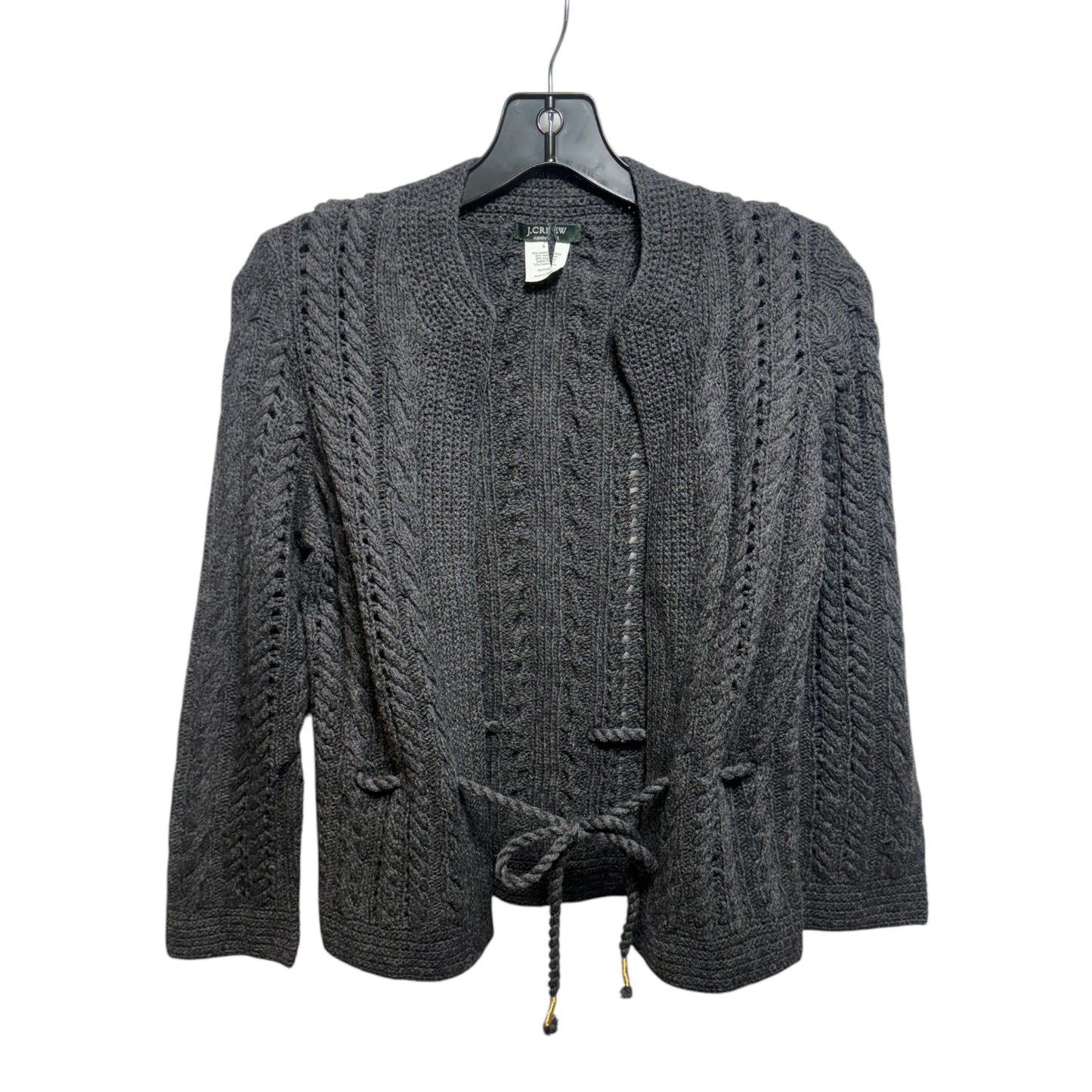 Belted Merino Wool Blend Cardigan Sweater By J. Crew In Grey, Size: S