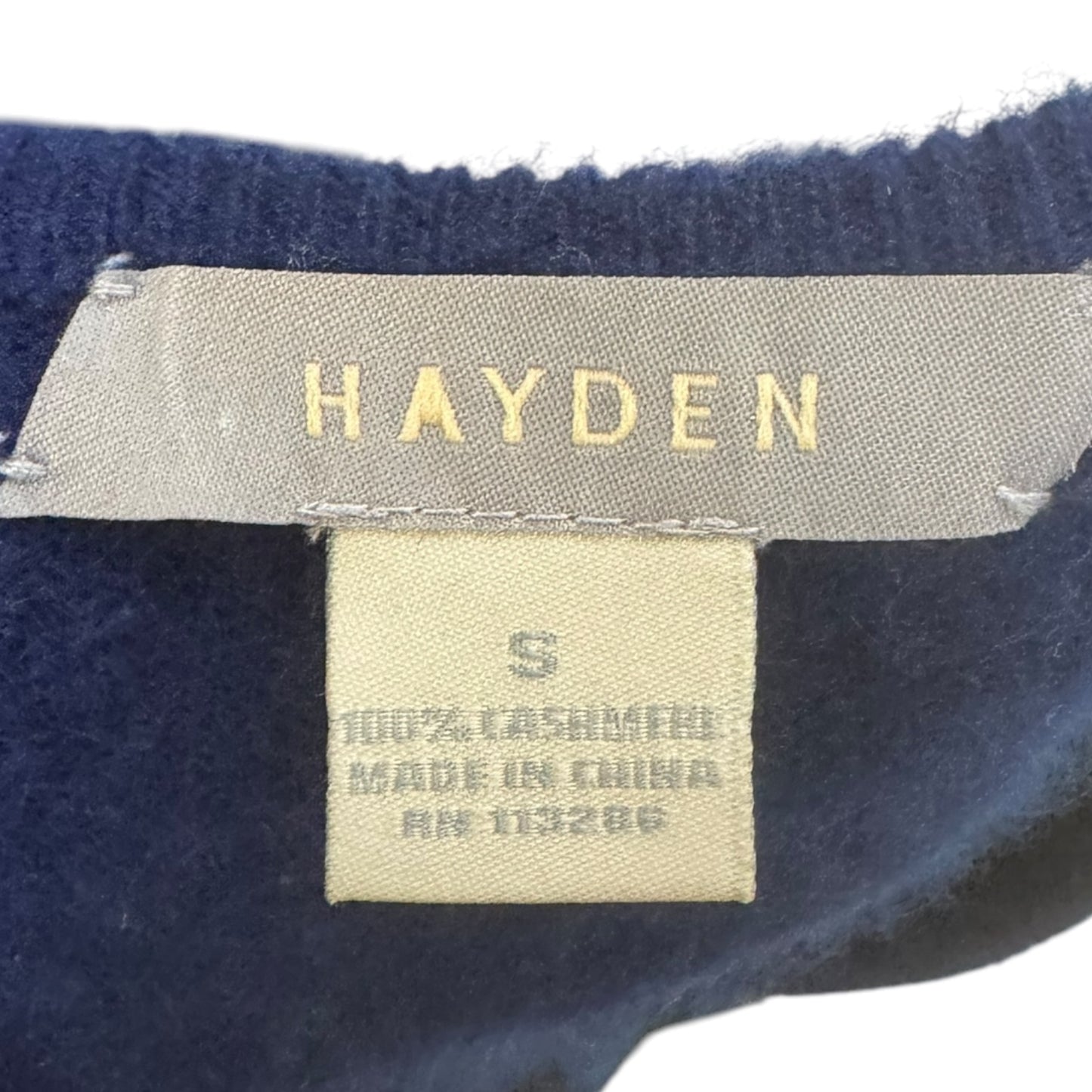 Cashmere & Lace Dress Sweater By Hayden In Navy, Size: S