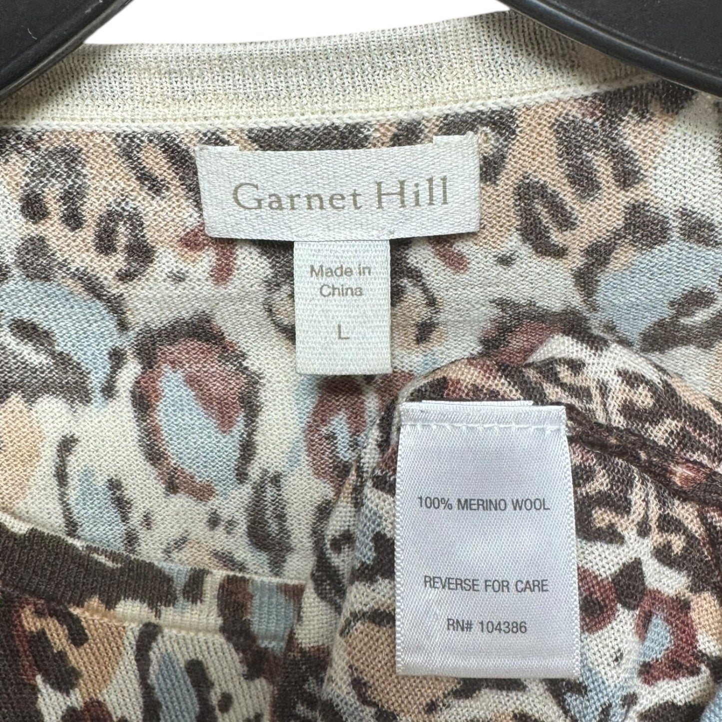 Merino Sweater Cardigan By Garnet Hill  Size: L