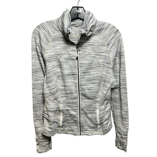 Hustle In Your Bustle Jacket By Lululemon In Space Dye Camo White Silver Spoon, Size: 8