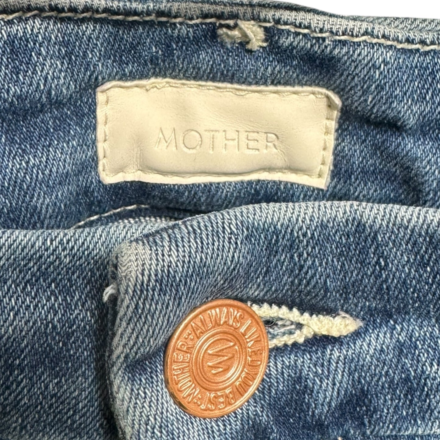 Jeans Skinny By Mother In Blue Denim, Size: 2