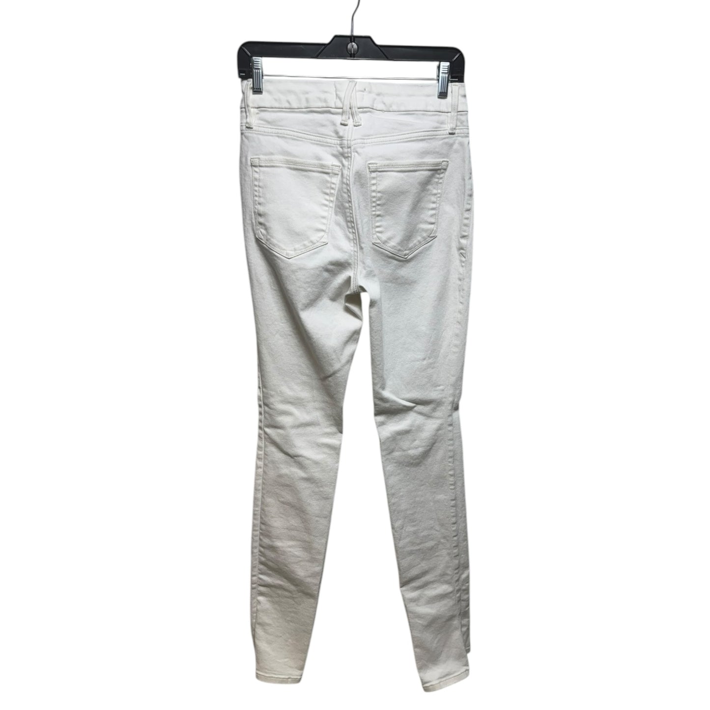 Good Legs Skinny Jeans By Good American In White Denim, Size: 6 long