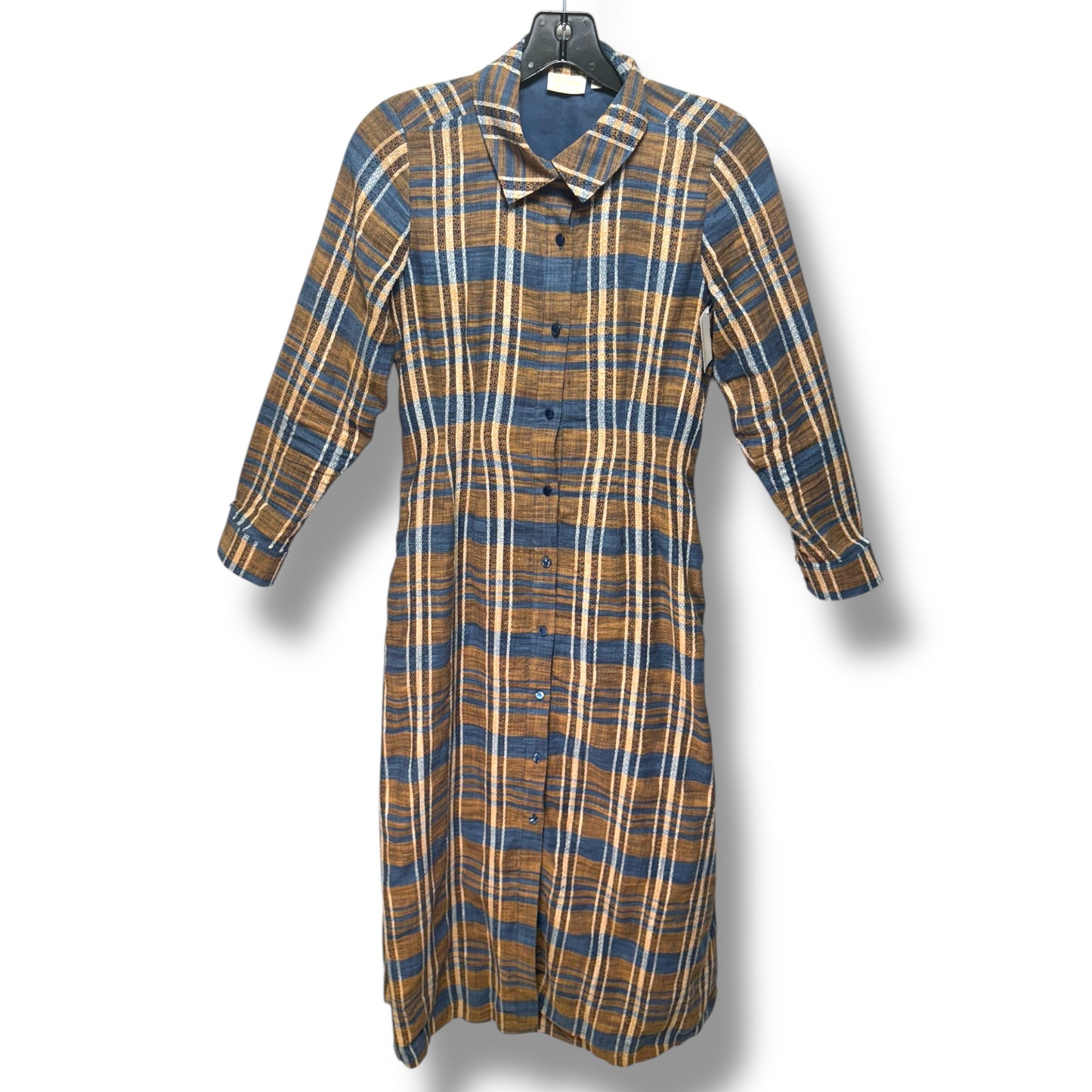 Tillie Midi Shirt Dress By Spartina In Kalalanta Plaid Navy, Size: XXS