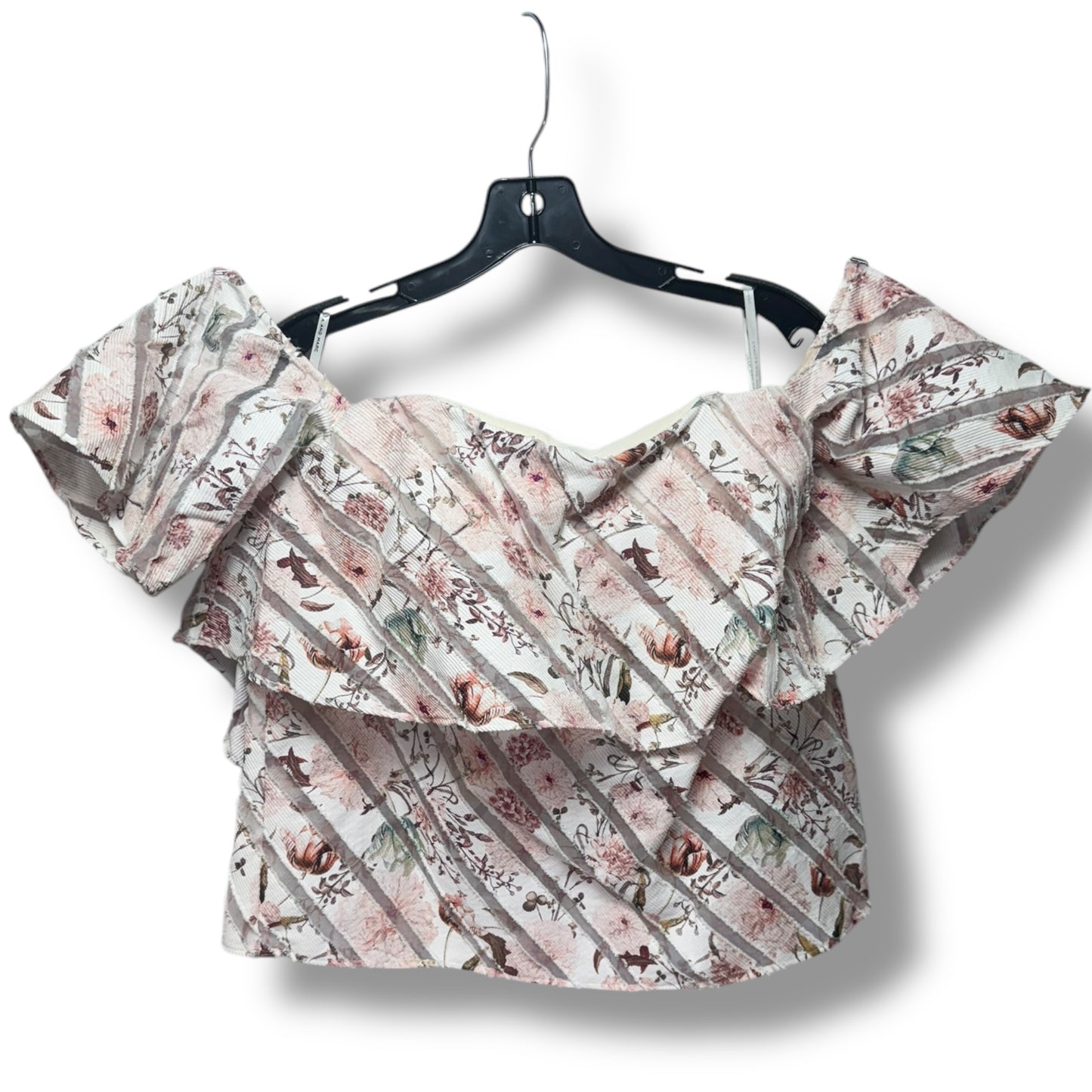 Top Short Sleeve By camilla and marc In Floral Print, Size: 10