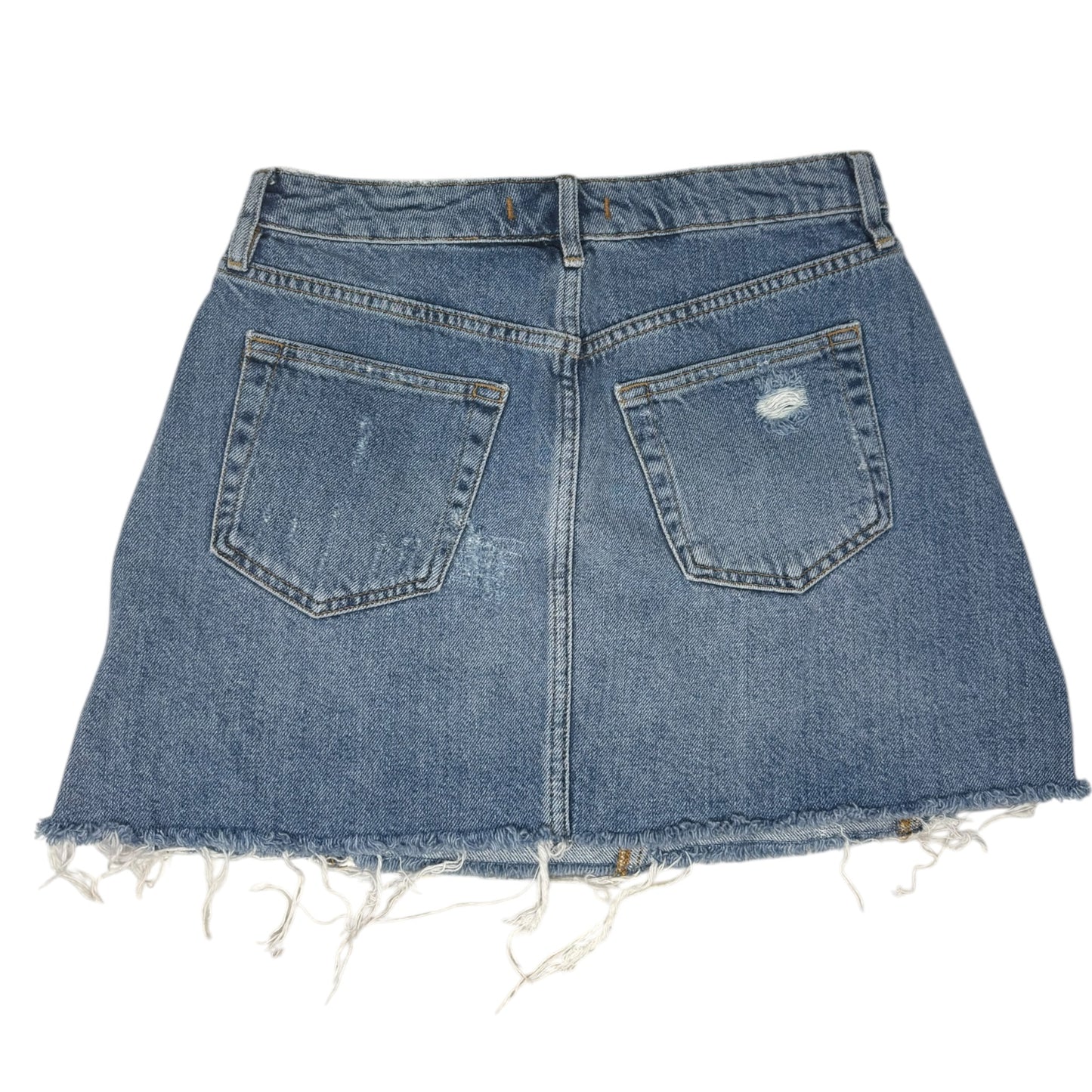 Distressed Skirt Mini & Short By We The Free In Blue Denim, Size: 6