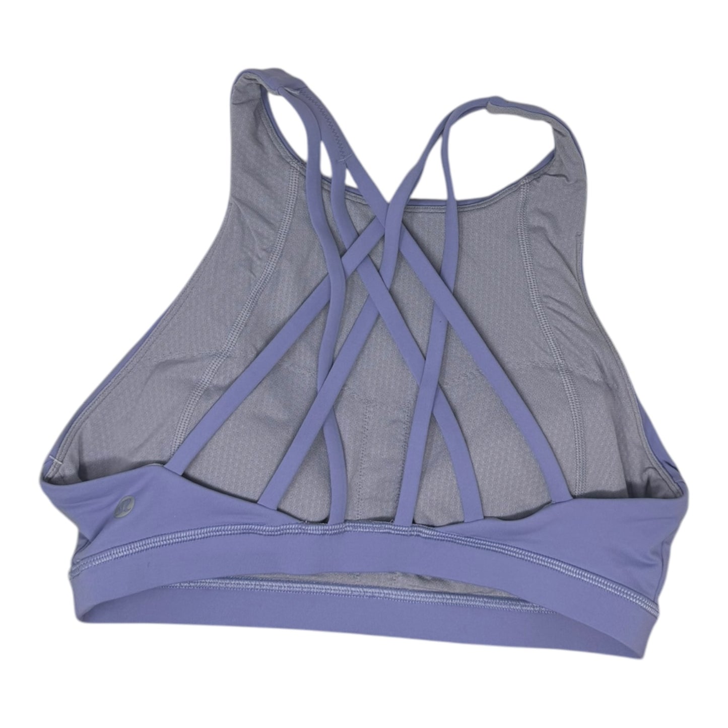 Free To Be Serene High Neck Bra By Lululemon In Iron Purple, Size: 6