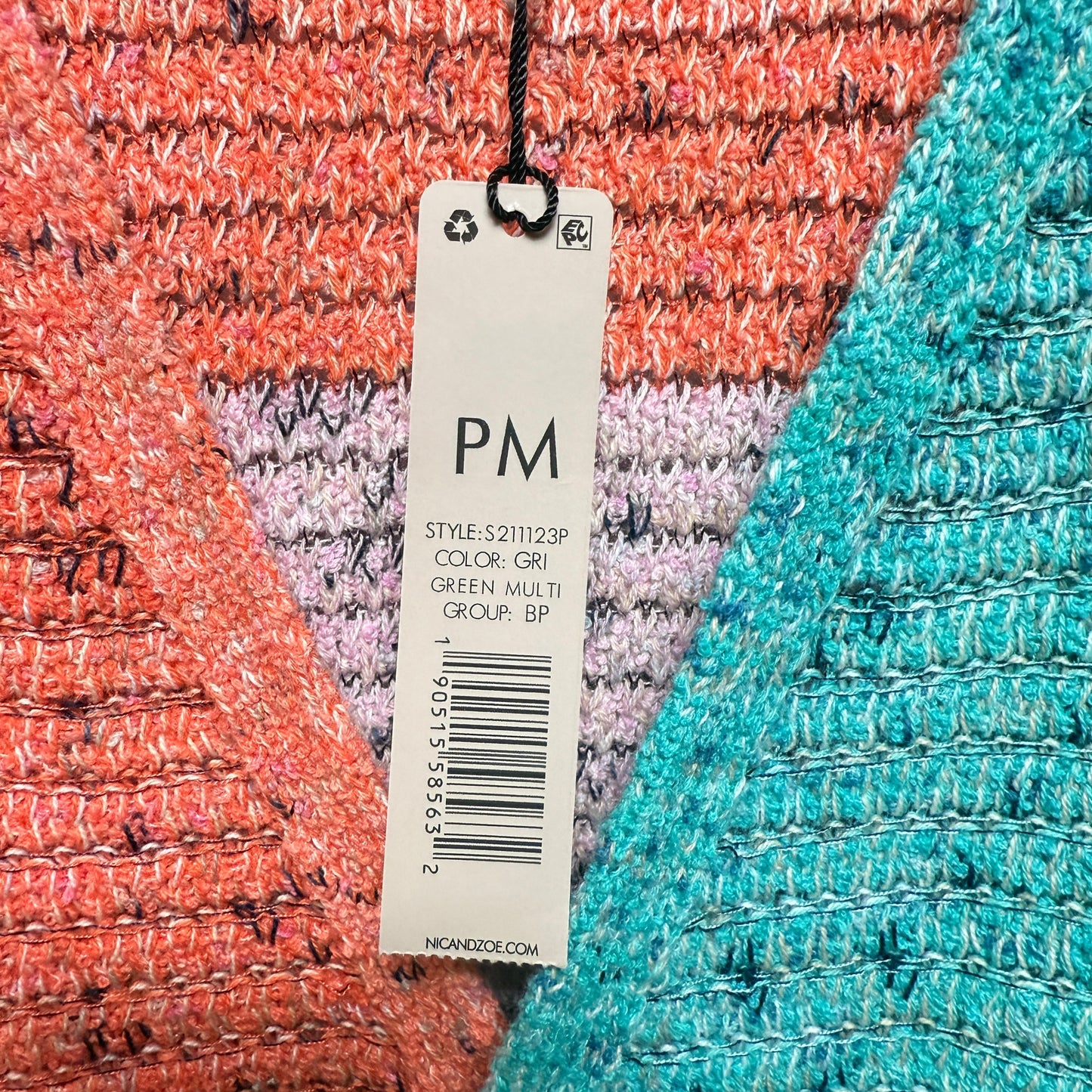 Color Crush Cardigan By Nic + Zoe In Multi-colored, Size: Mp