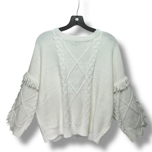 Sweater By Belldini In White, Size: 2x