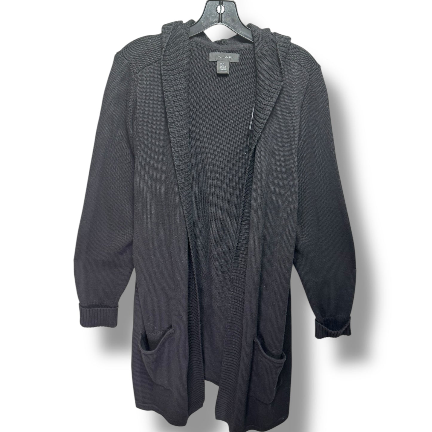 Sweater Cardigan By T Tahari In Black, Size: 2x