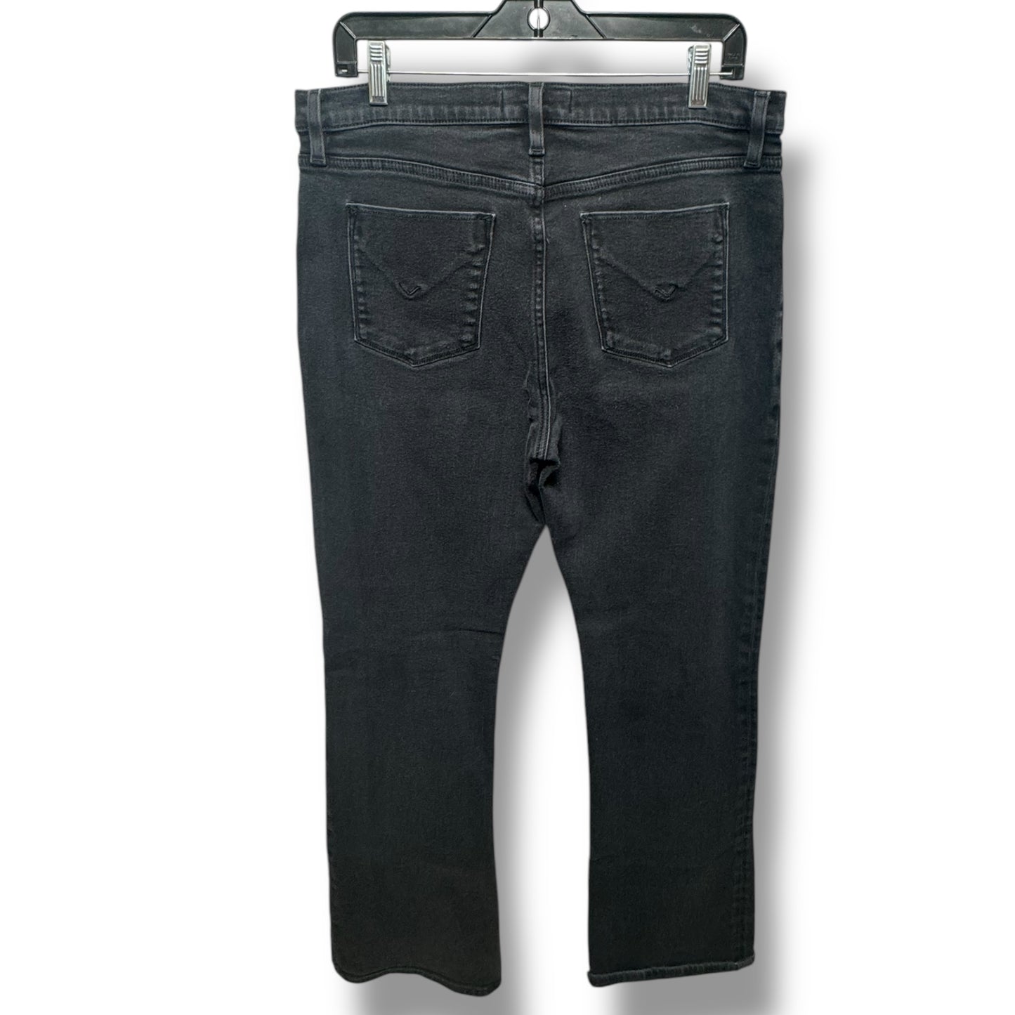 Jeans Boot Cut By Hudson In Black Denim, Size: 16