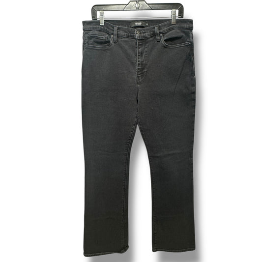 Jeans Boot Cut By Hudson In Black Denim, Size: 16