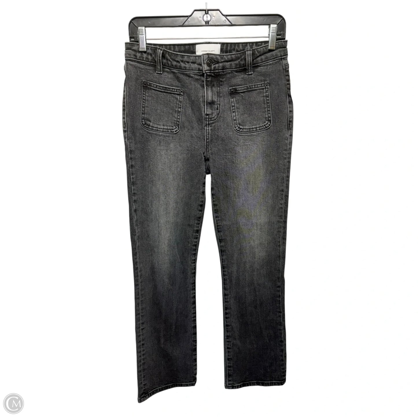 Jeans Boot Cut By Current Elliott In Black Denim, Size: 2