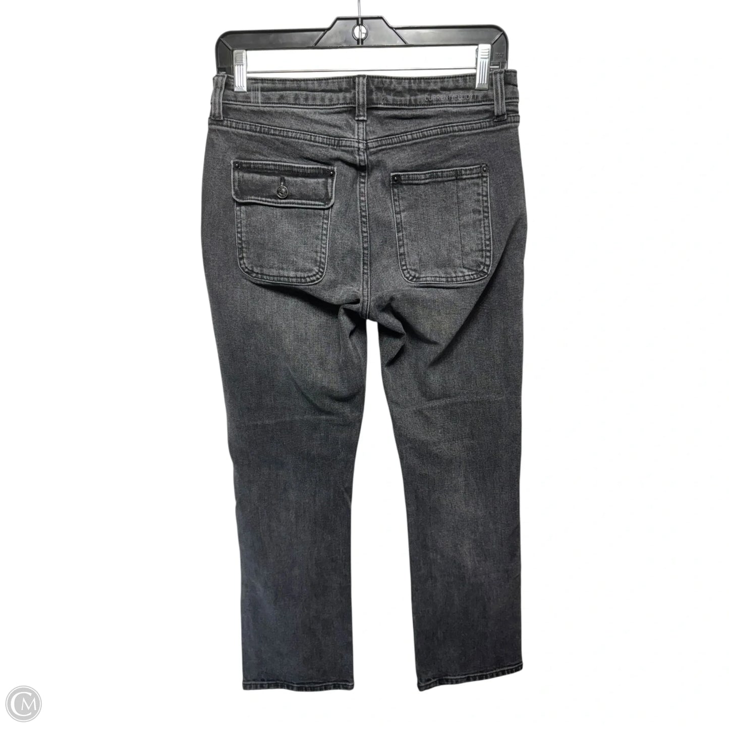 Jeans Boot Cut By Current Elliott In Black Denim, Size: 2
