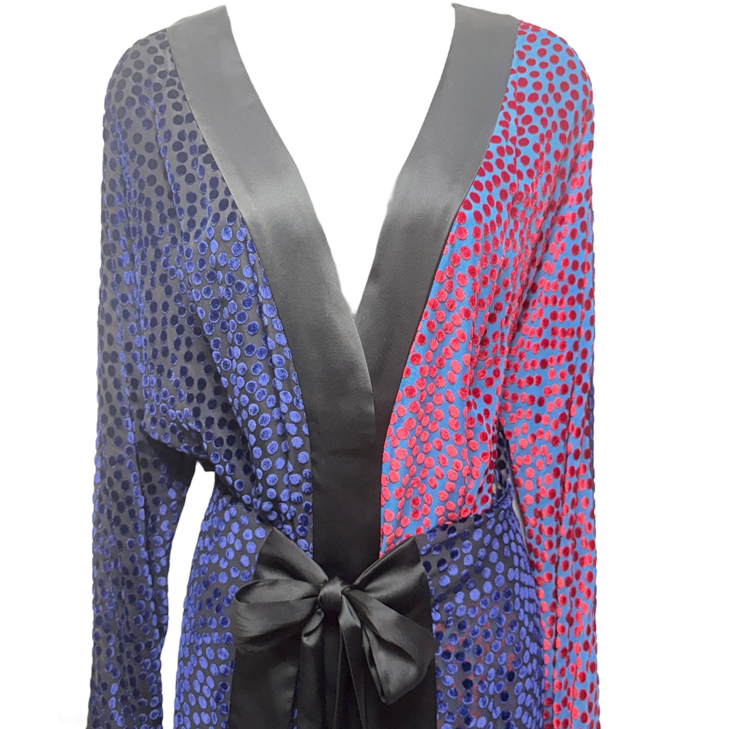 Velvet Burnout Kimono Midi Dress Designer By Diane Von Furstenberg  Size: S