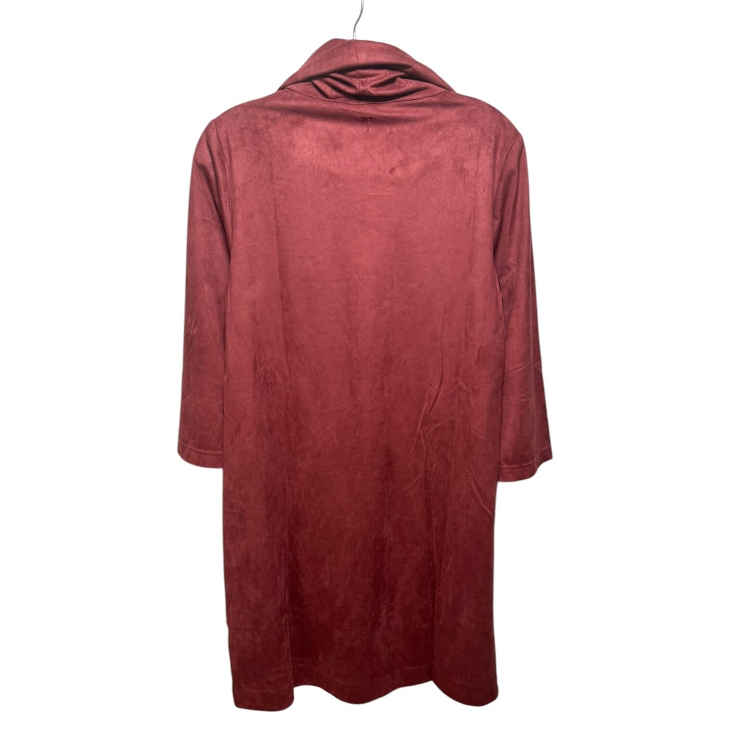 Kim Cowl Faux Suede Dress By Tyler Boe In Bordeaux Size: S