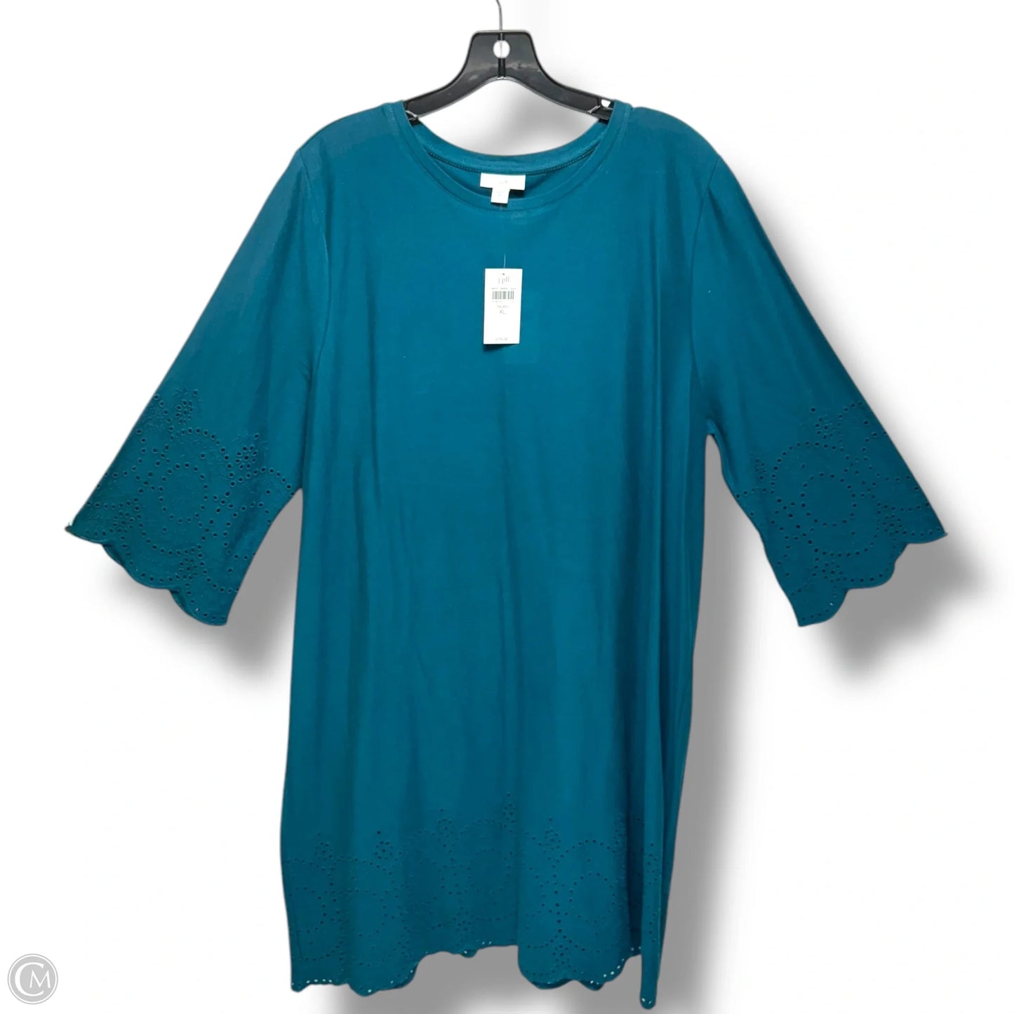 Dress Casual Maxi By J. Jill In Teal, Size: Xl