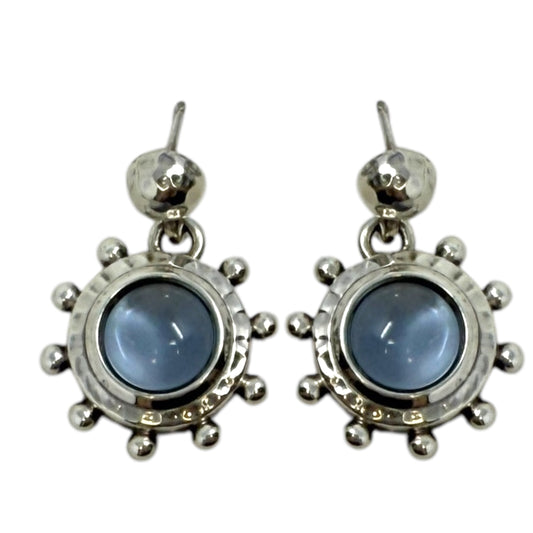 Jules Post Drop Blue Glass Earrings By Brighton
