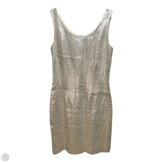 Metallic Linen Dress Casual Short By Sara Campbell In Silver, Size: 6