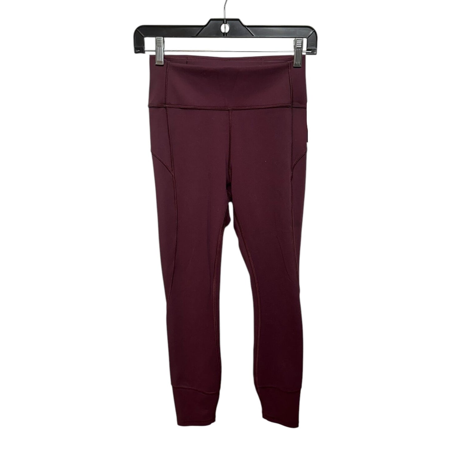 In Movement 7/8 Tight Everlux By Lululemon In Black Cherry Size: 6