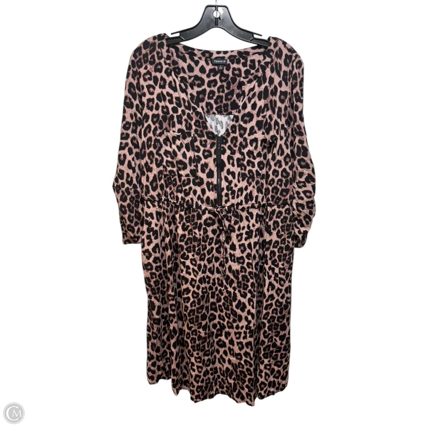 Dress Casual Midi By Torrid In Animal Print, Size: 1x