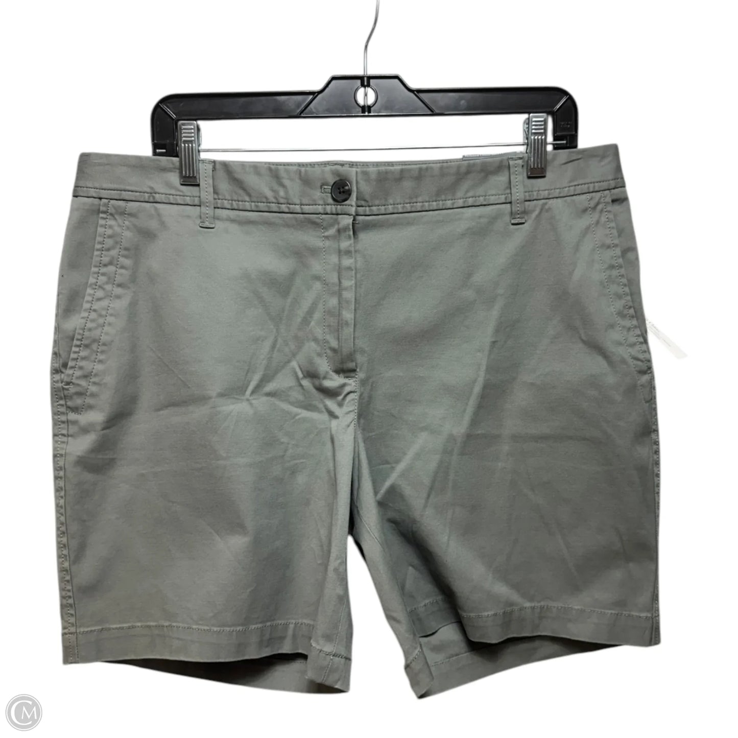 Relaxed Chino Shorts By Talbots In Green, Size: 12