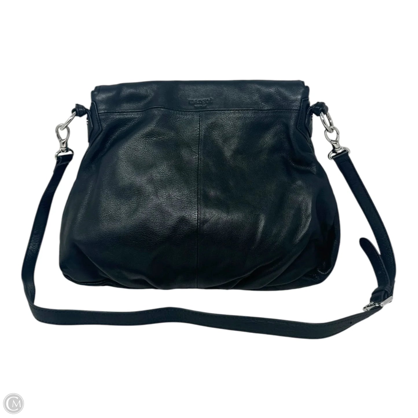 Adele Foldover Crossbody Handbag Leather By Margot, Size: Medium